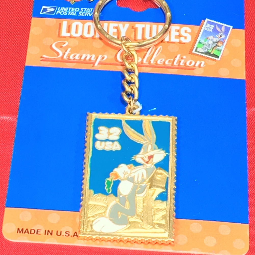 Officially Licensed Bugs Bunny Stamp KeyRing